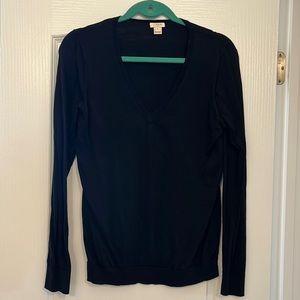 Jcrew black sweater size medium